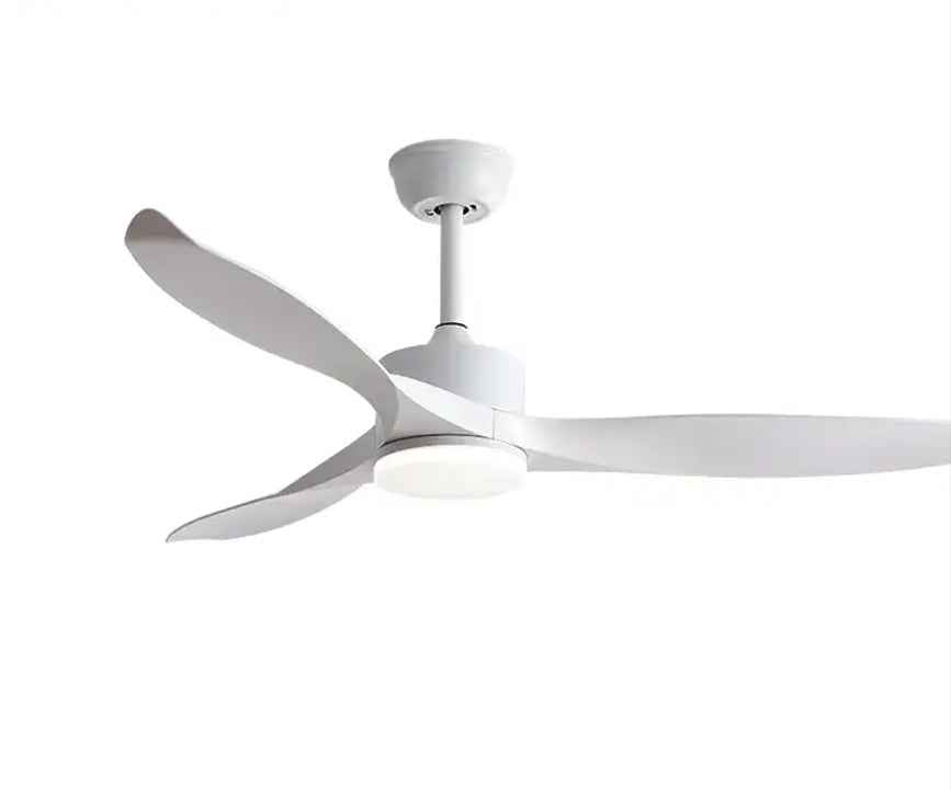 Classic Three Blades 52 inch DC Motor Ceiling Fan White Remote & Light