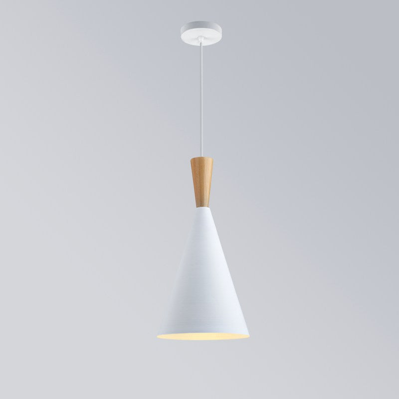 Cromer Slim Height Adjustable Pendant Light E27 White