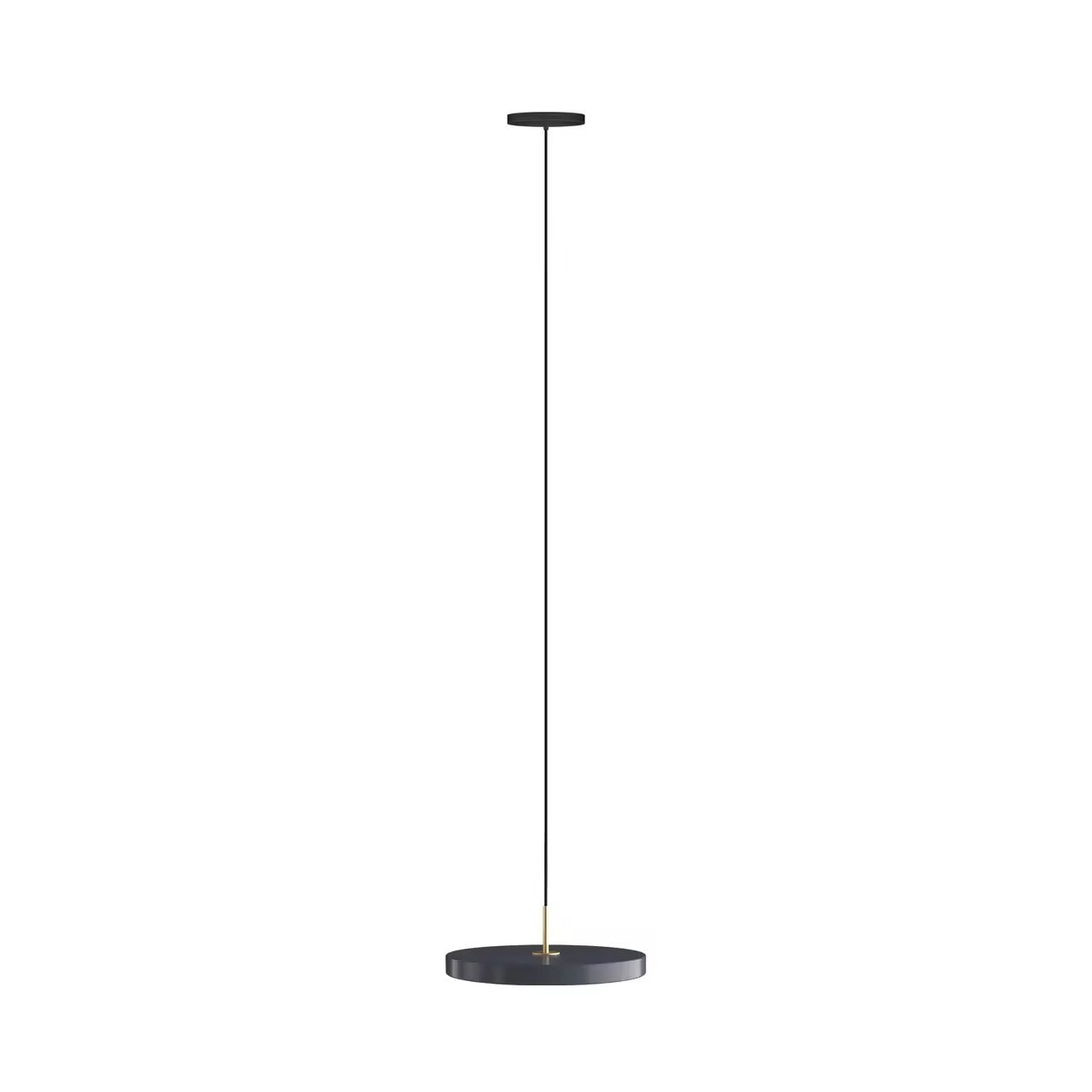 Moon 2 Meter Adjustable LED Pendant Light 18W 230mm Black