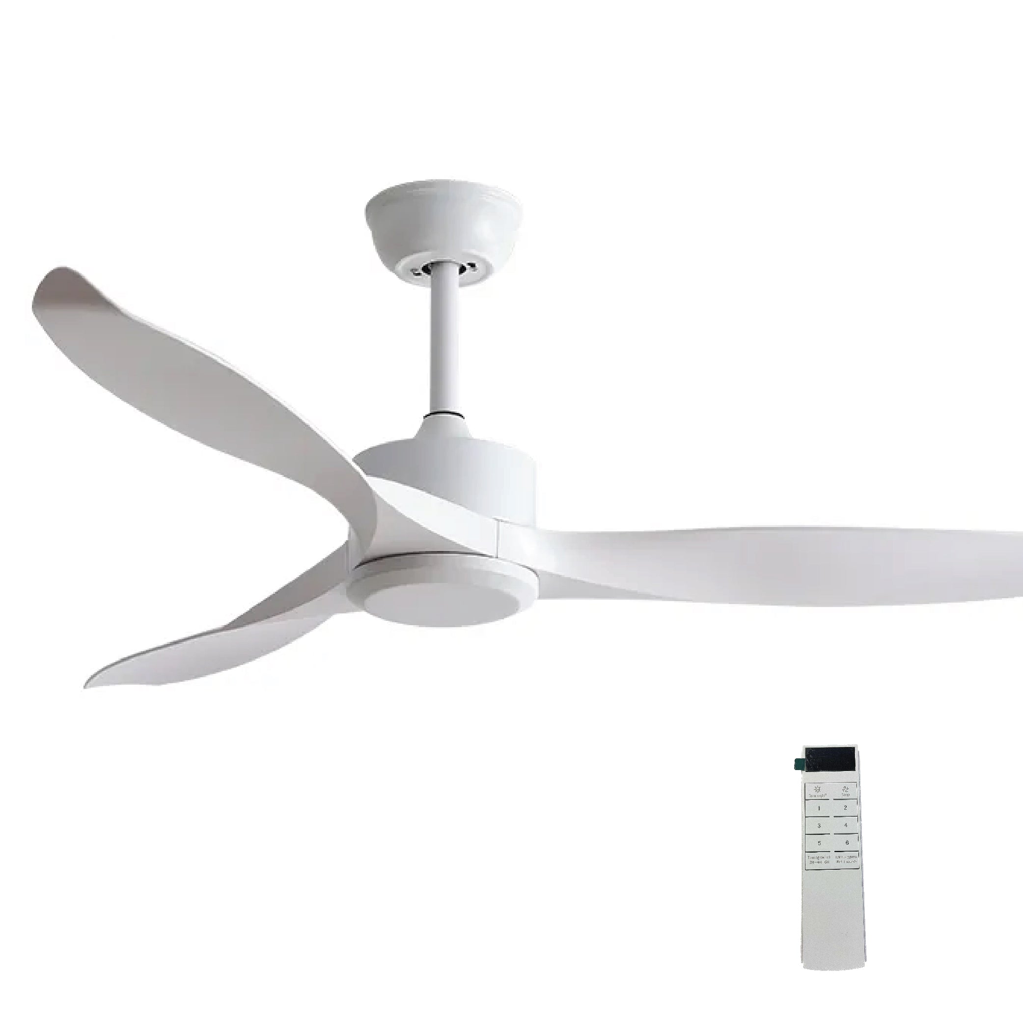 Classic Three Blades 52 inch DC Motor Ceiling Fan in White