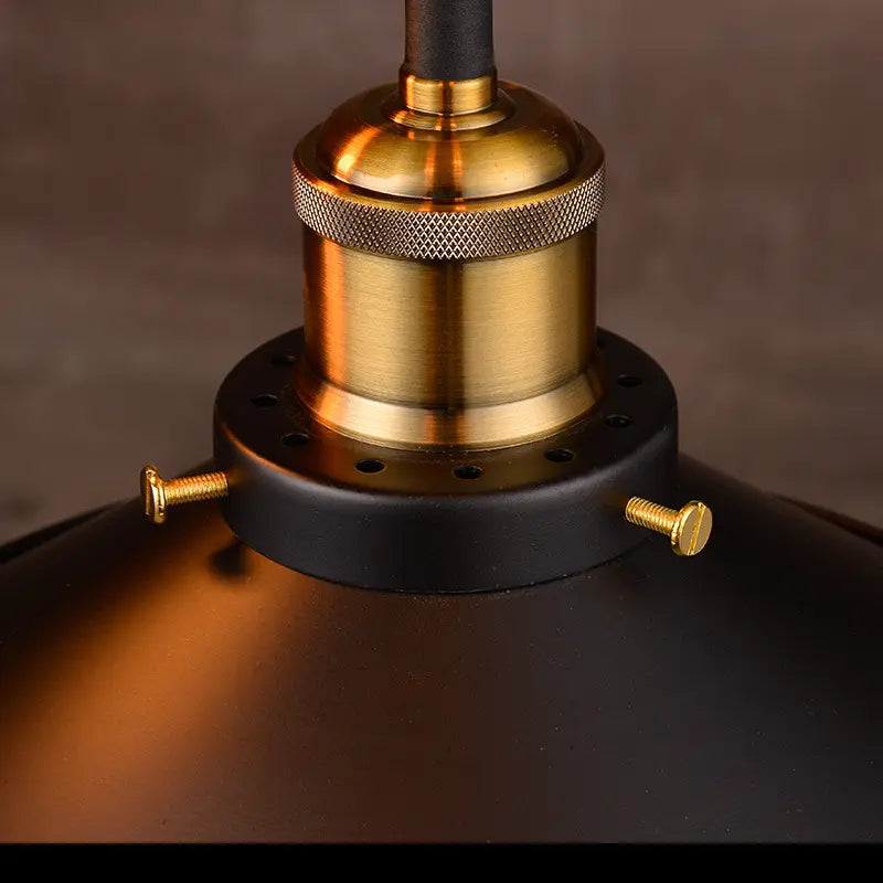 Industrial Pendant Light Antique Bronze Black WITH free E27 filament light