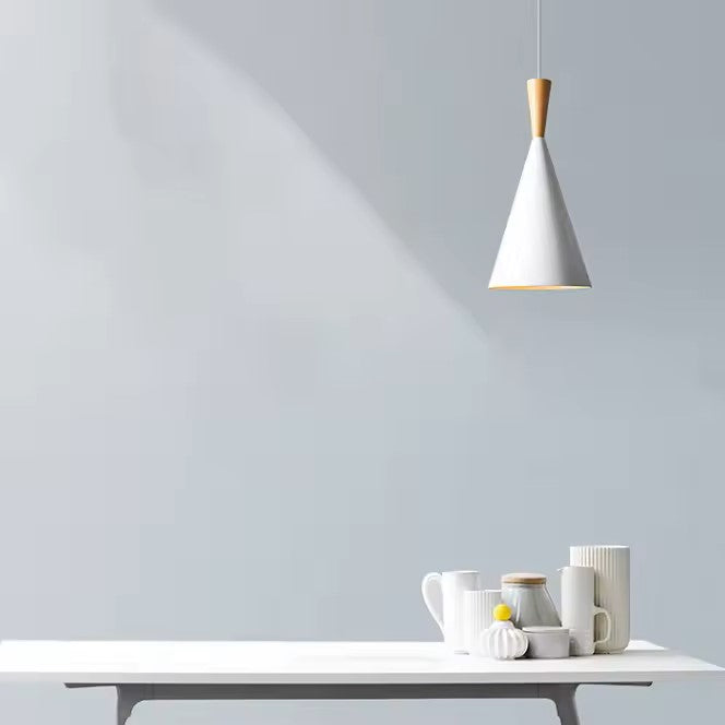 Cromer Slim Height Adjustable Pendant Light E27 White