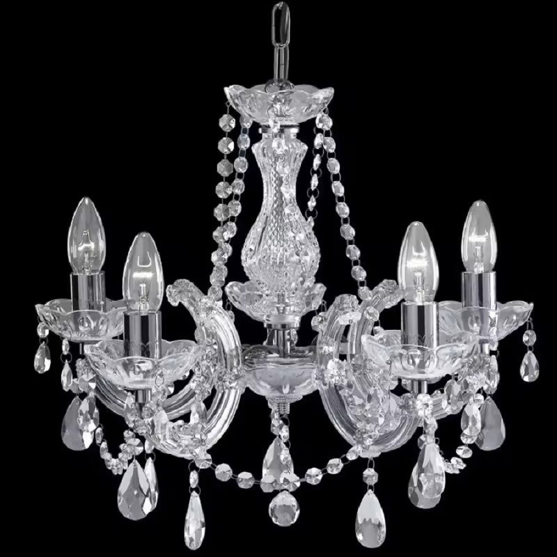 Classic Decorative Crystal Chandelier with E14 LED lamps