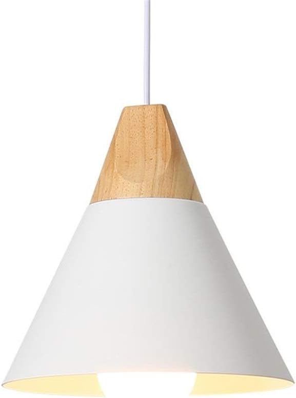 Botany Ceiling Conical Pendant lamp E27 Aluminium shade with wood top