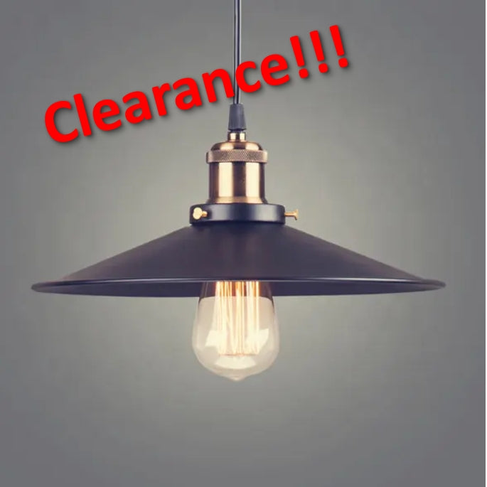 Industrial Pendant Light Antique Bronze Black WITH free E27 filament light