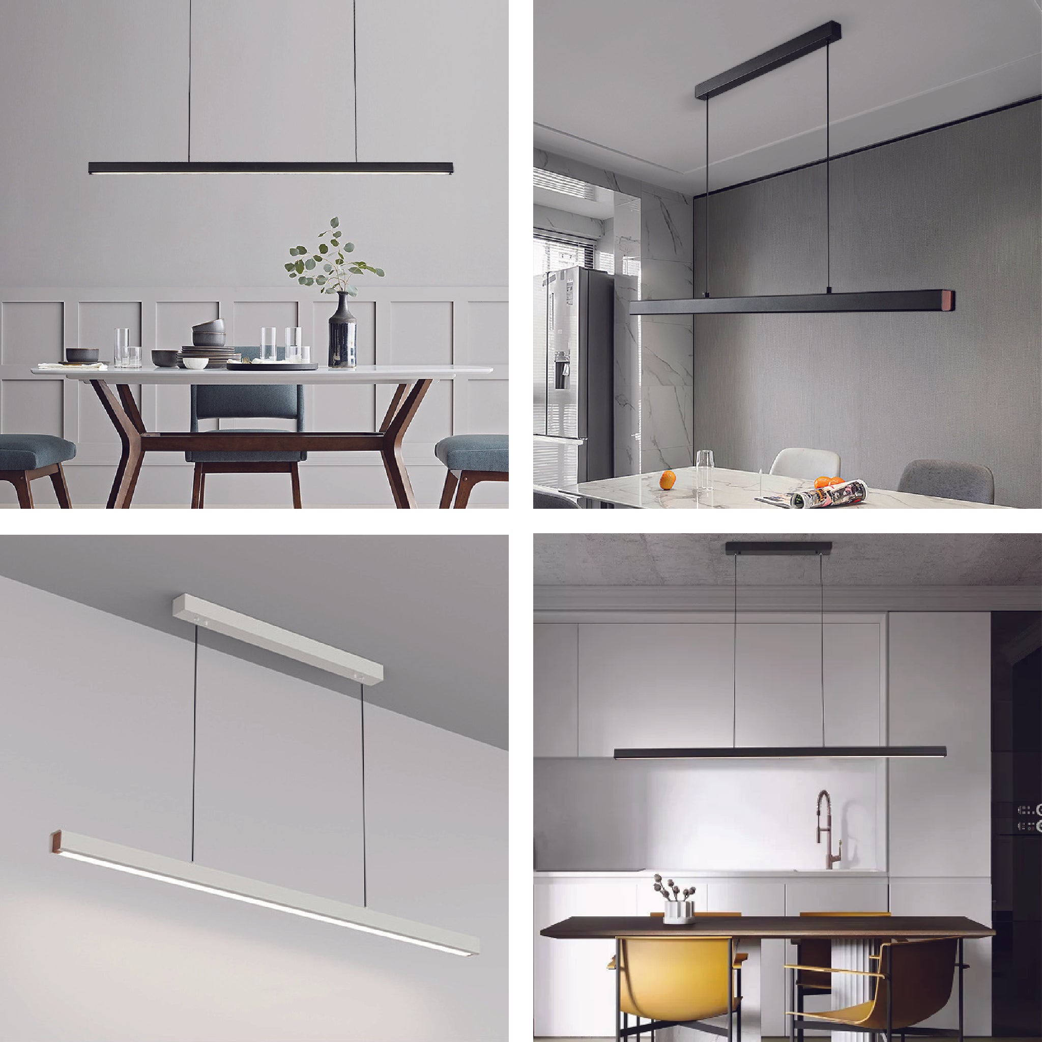 LED Modern Slimline Kitchen Dinning Linear Pendant Light