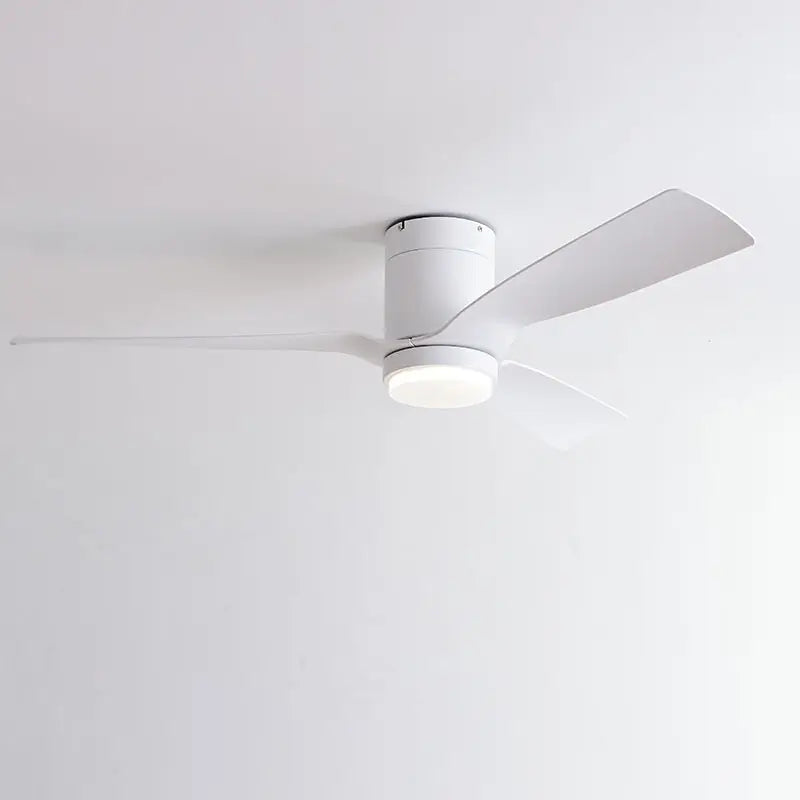 Cove Close to Ceiling Flush Mount ABS DC Motor Ceiling Fan 6 Speed Remote and LED Light