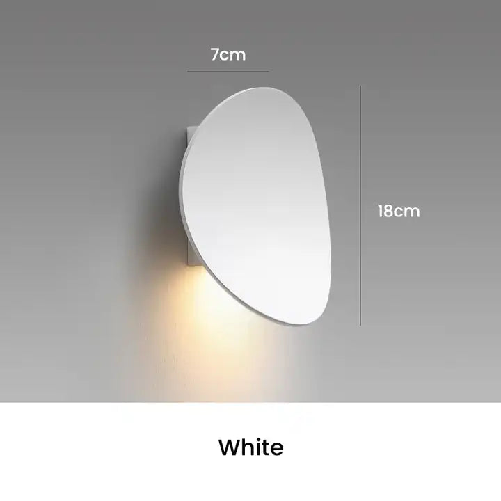 Decorative modern LED wall light in white