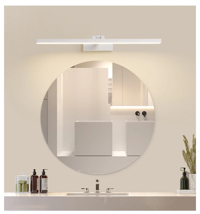 Mirror light waterproof IP65 white adjustable