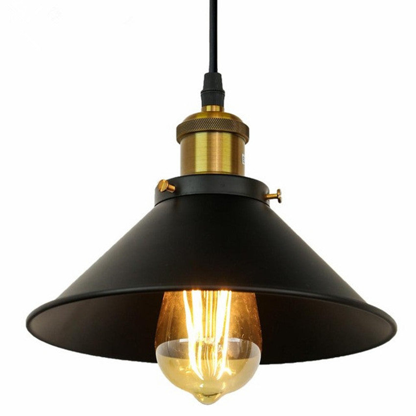 Industrial Pendant Light Antique Bronze Black WITH free E27 filament light