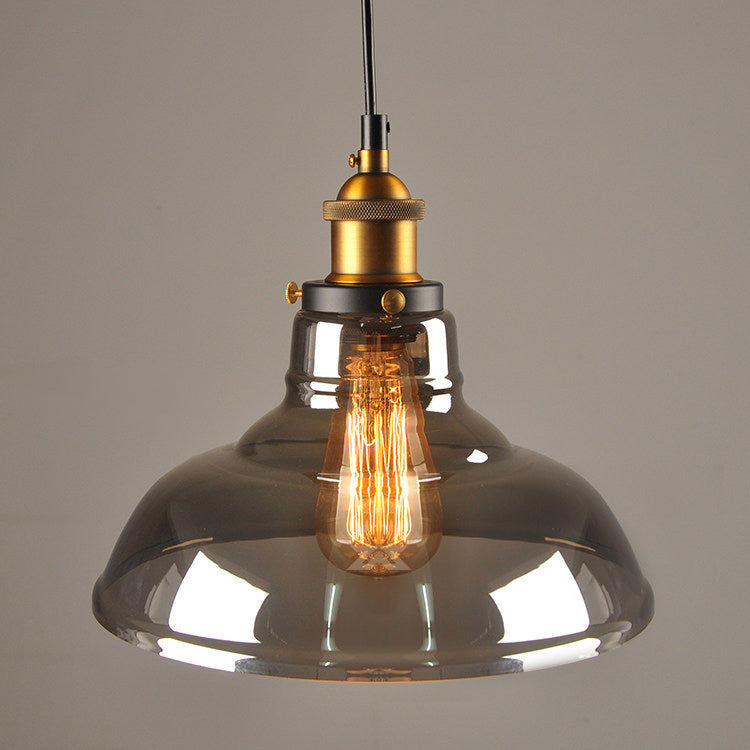 Smoky Grey Glass Pendant Lights