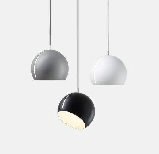 Adjustable angle ball shape pendant light