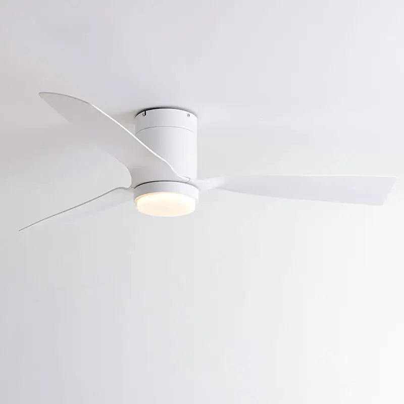 Cove Close to Ceiling Flush Mount ABS DC Motor Ceiling Fan 6 Speed Remote and LED Light