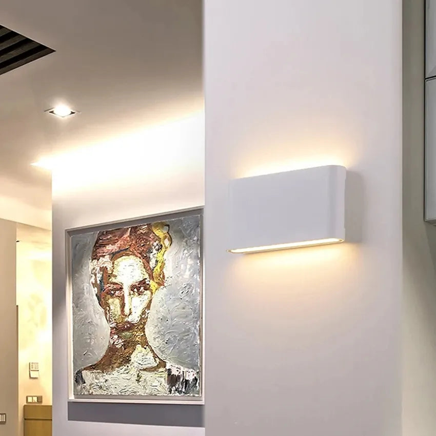 Ultra slim indoor outdoor up/down LED wall light