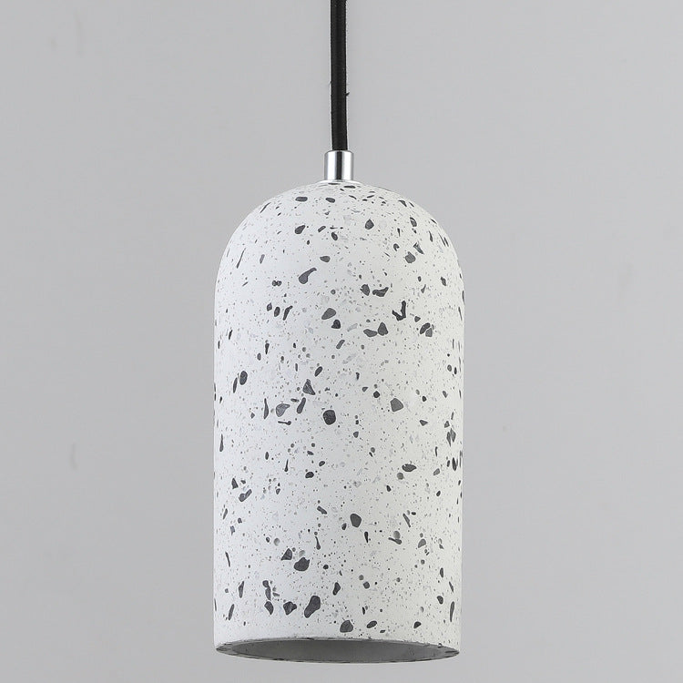 WHITE Concrete Marble Texture Pendant Light WHITE