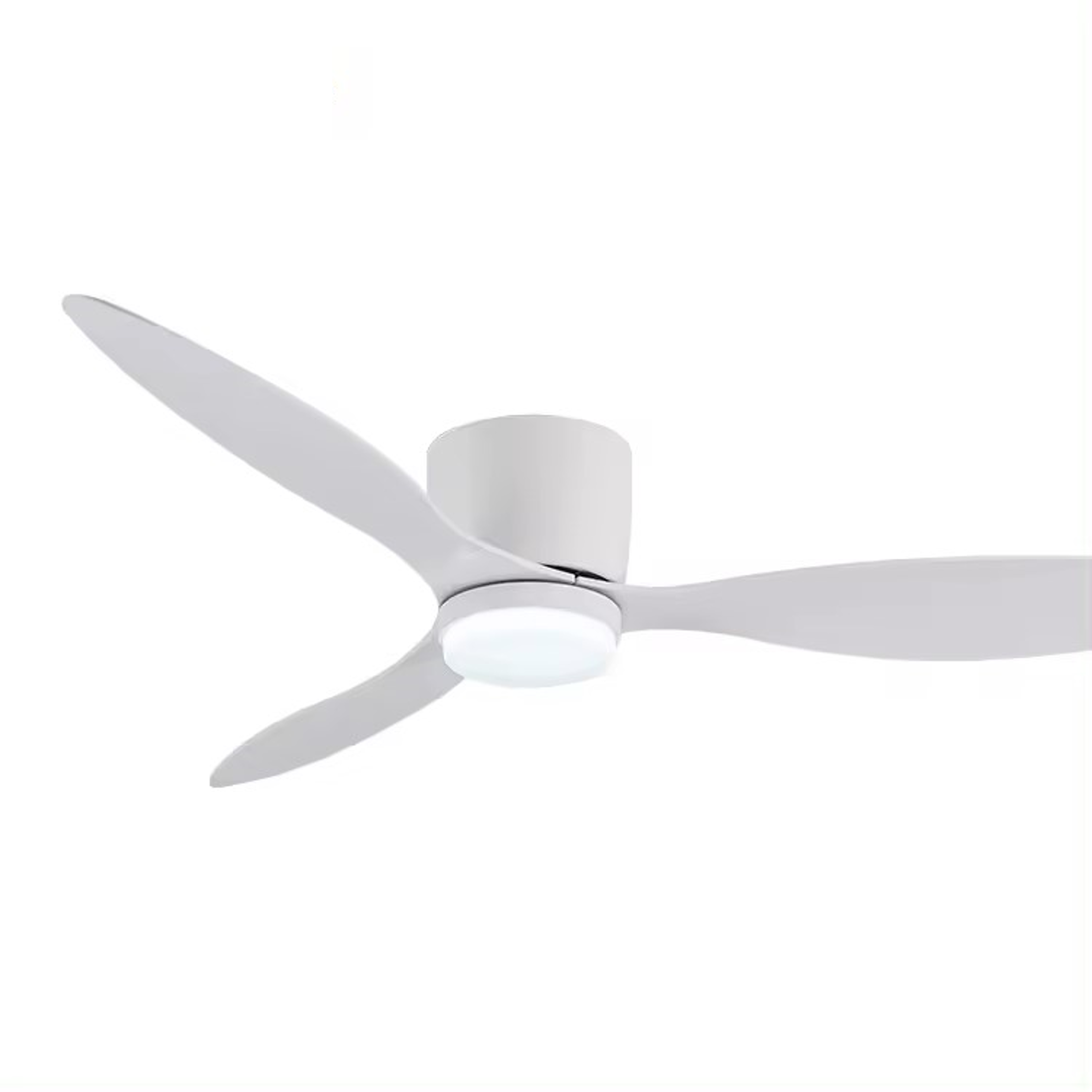 Flush Close to Ceiling Mount ABS DC Motor Ceiling Fan With Remote and LED Light